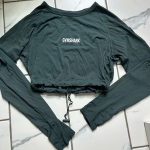 gymshark cinched crop t shirt